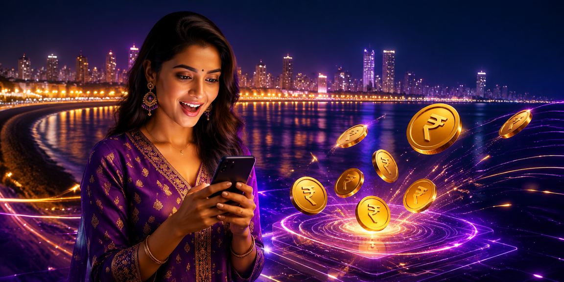 Young Indian man betting live cricket at marine drive Mumbai